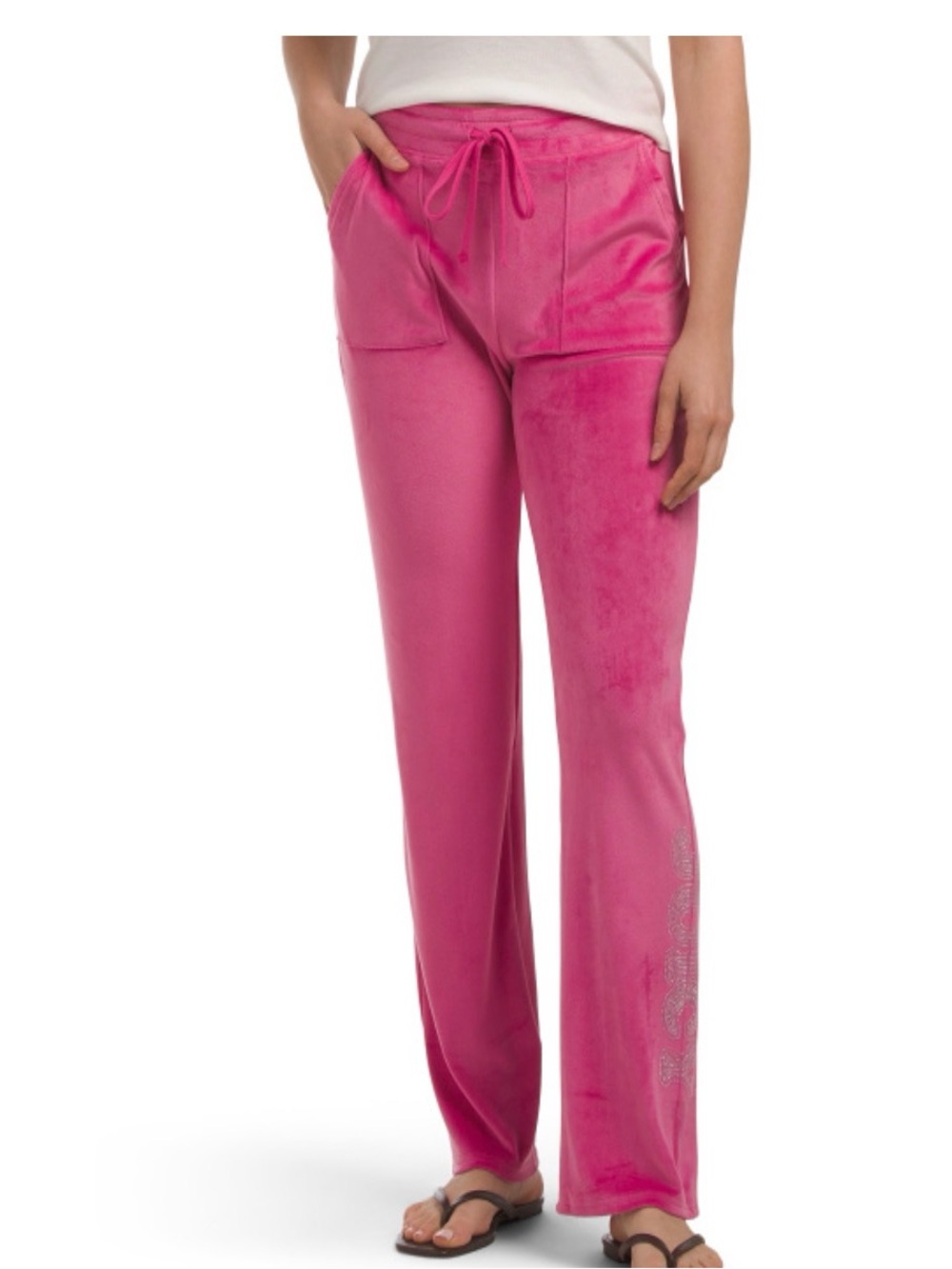 Juicy Couture Hot Pink Velour Track Pants